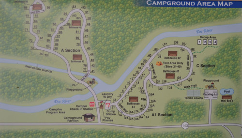 Roan Mountain State Park Campground Map
