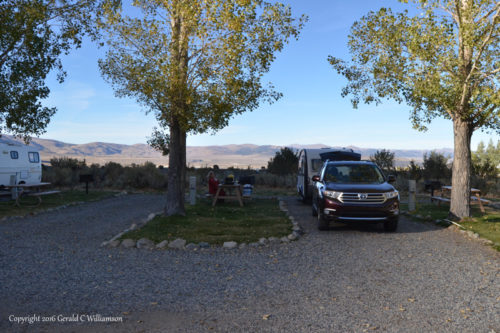 Campsite in Mono Vista RV Park