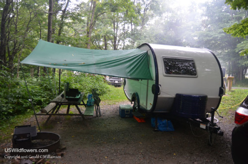T@b with Tarp Awning at Grayson Highlands State Park